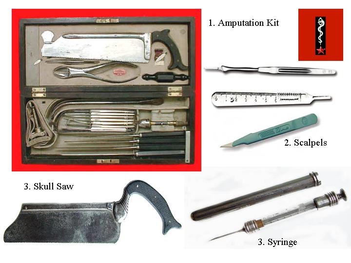 More medical equipment as used by Field Surgeons